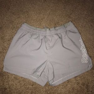 Reebok gray workout shorts x small